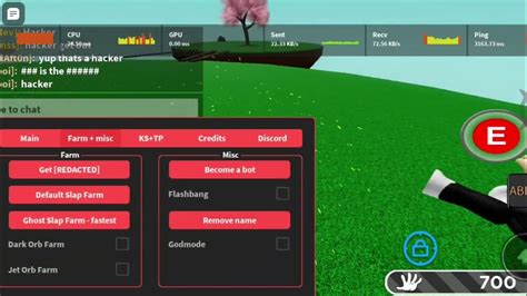 Open any Roblox game and attach JJsploit (or other executor) to it. . Slap battles autofarm script